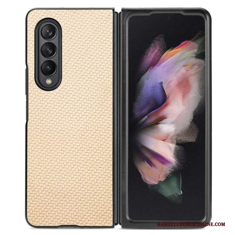 Cover Samsung Galaxy Z Fold 4 Fibra Di Carbonio Effetto Intrecciato