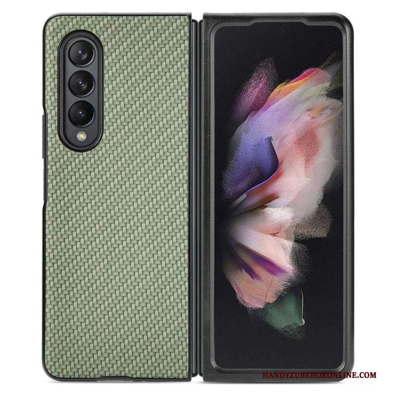 Cover Samsung Galaxy Z Fold 4 Fibra Di Carbonio Effetto Intrecciato