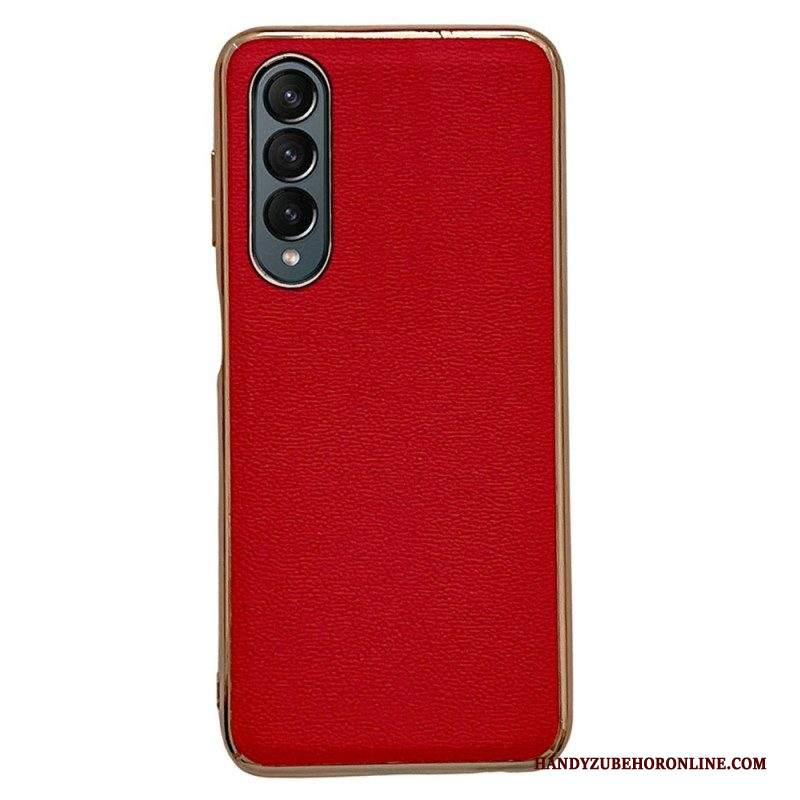 Cover Samsung Galaxy Z Fold 4 Finta Pelle Di Vitello