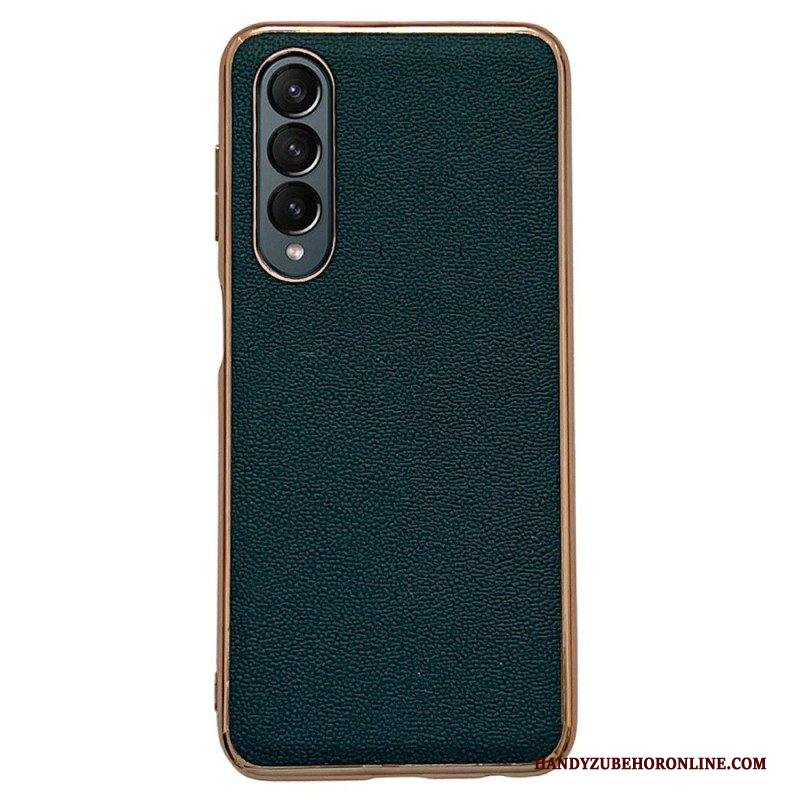 Cover Samsung Galaxy Z Fold 4 Finta Pelle Di Vitello