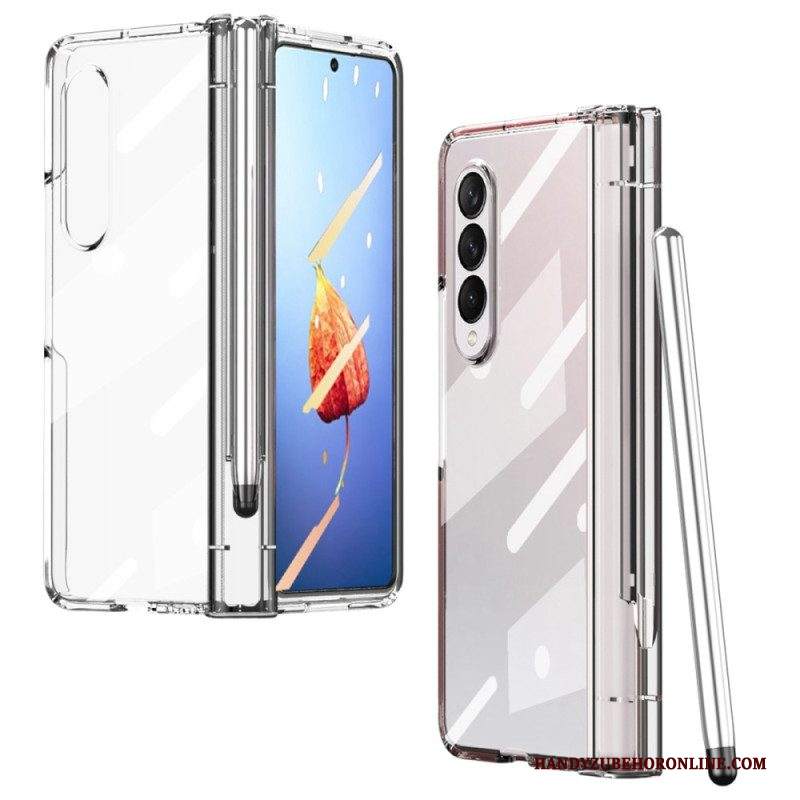 Cover Samsung Galaxy Z Fold 4 Guscio Smerigliato Con Stilo