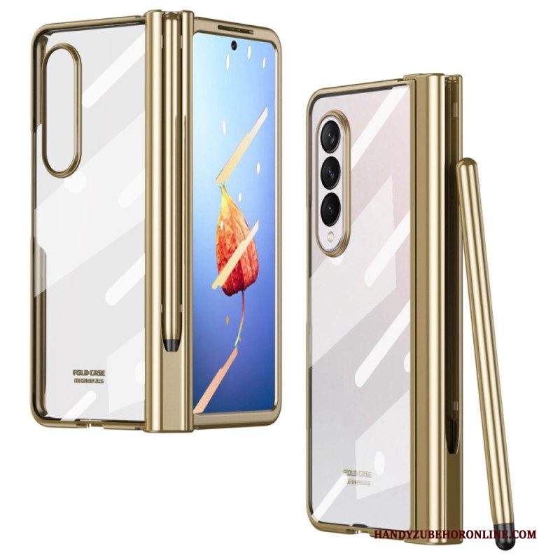 Cover Samsung Galaxy Z Fold 4 Guscio Smerigliato Con Stilo