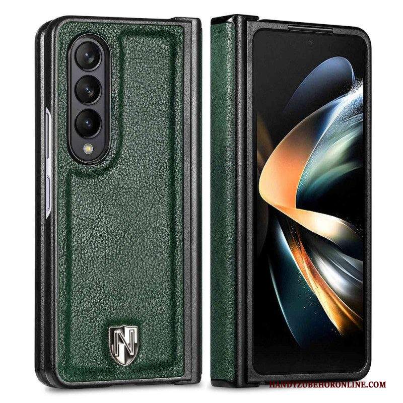 Cover Samsung Galaxy Z Fold 4 Patch In Pelle Caseneo