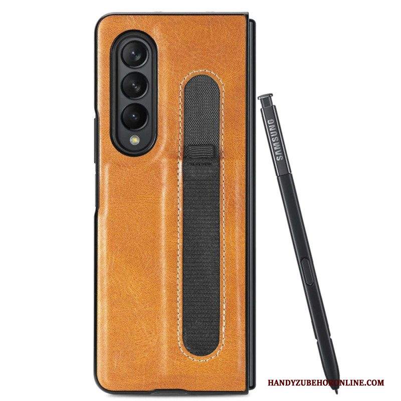 Cover Samsung Galaxy Z Fold 4 Stilo In Ecopelle