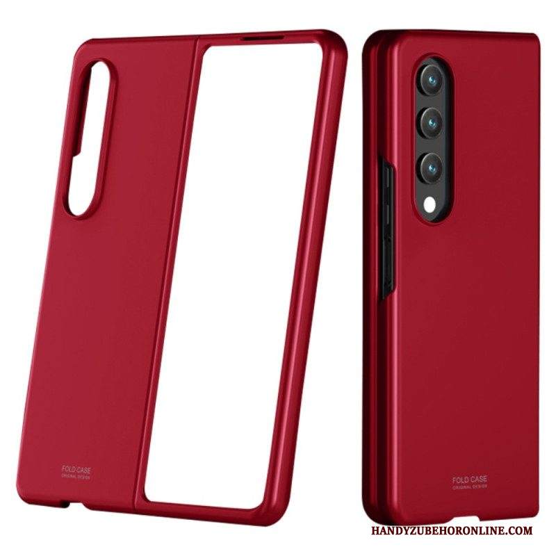 Cover Samsung Galaxy Z Fold 4 Tocco Di Pelle Ultra Sottile