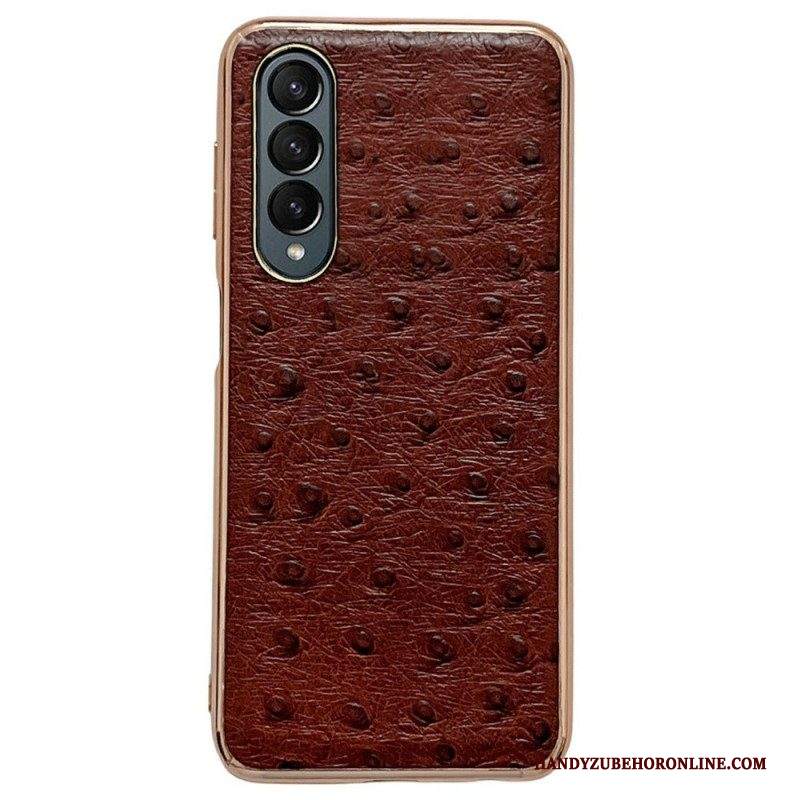 Cover Samsung Galaxy Z Fold 4 Trama Di Struzzo