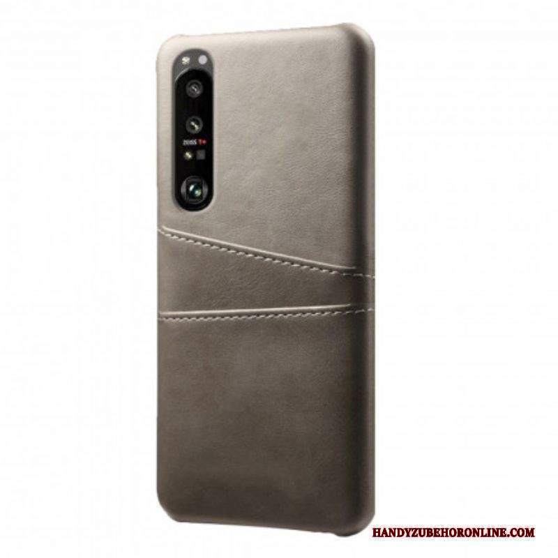 Cover Sony Xperia 1 III Titolare Della Carta Ksq