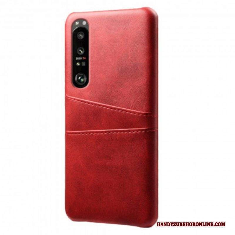 Cover Sony Xperia 1 III Titolare Della Carta Ksq