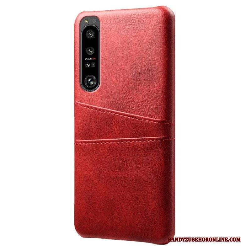 Cover Sony Xperia 1 IV Portacarte Effetto Pelle