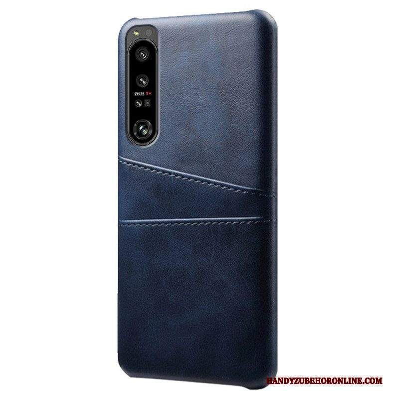 Cover Sony Xperia 1 IV Portacarte Effetto Pelle