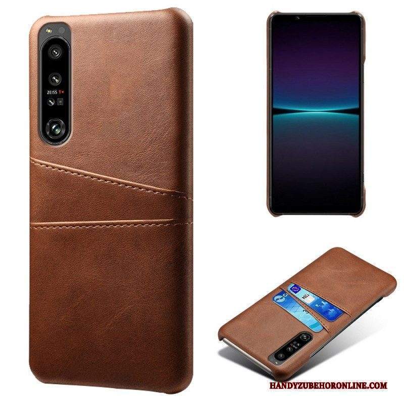 Cover Sony Xperia 1 IV Portacarte Effetto Pelle