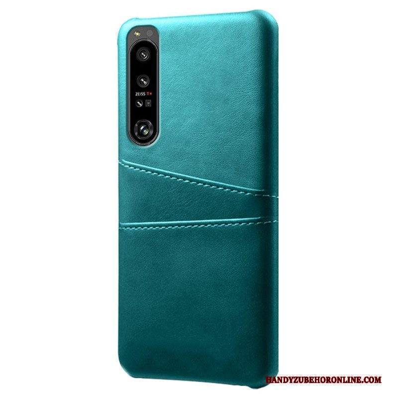 Cover Sony Xperia 1 IV Portacarte Effetto Pelle