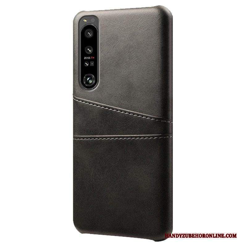 Cover Sony Xperia 1 IV Portacarte Effetto Pelle