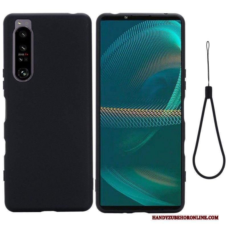 Cover Sony Xperia 1 IV Silicone Liquido Strappy