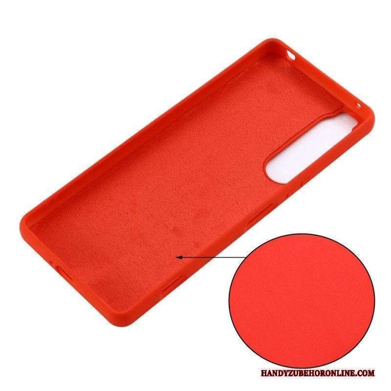 Cover Sony Xperia 1 IV Silicone Liquido Strappy