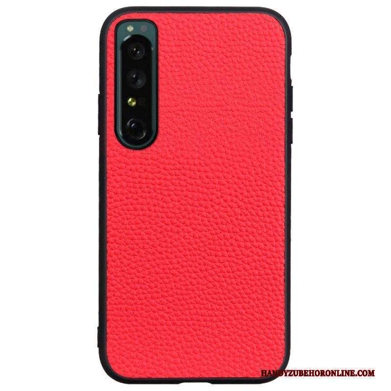 Cover Sony Xperia 1 IV Vera Pelle Ibrida