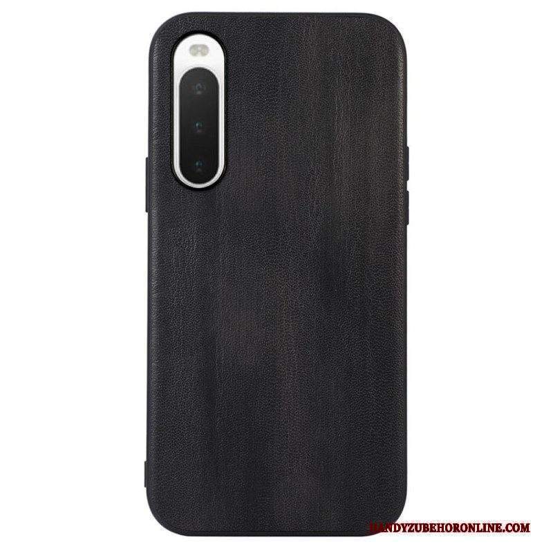 Cover Sony Xperia 10 IV Struttura In Pelle