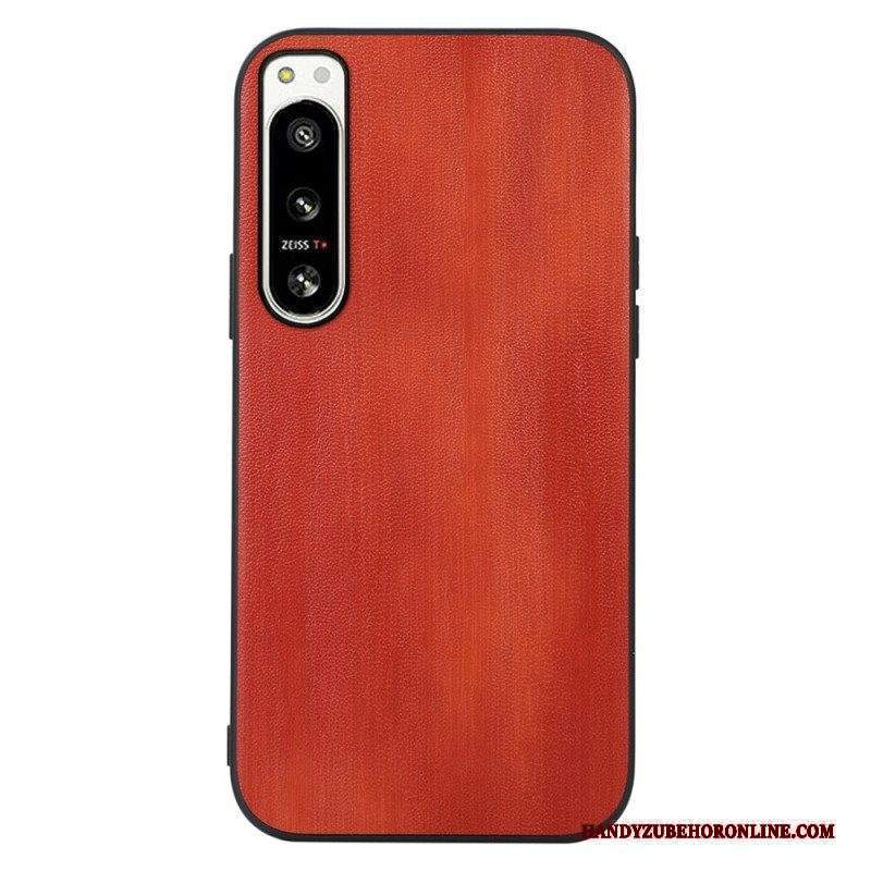 Cover Sony Xperia 5 IV Ecopelle Testurizzata