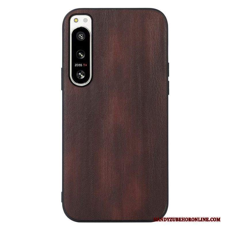 Cover Sony Xperia 5 IV Ecopelle Testurizzata