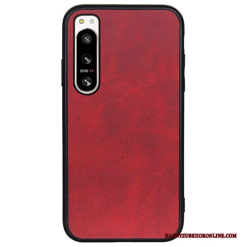 Cover Sony Xperia 5 IV Effetto Pelle