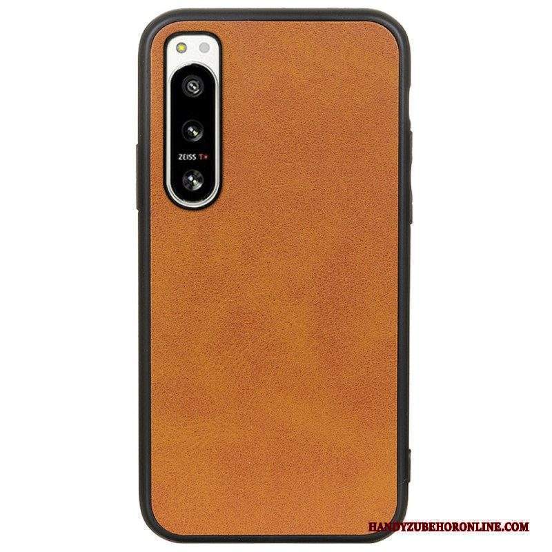 Cover Sony Xperia 5 IV Effetto Pelle