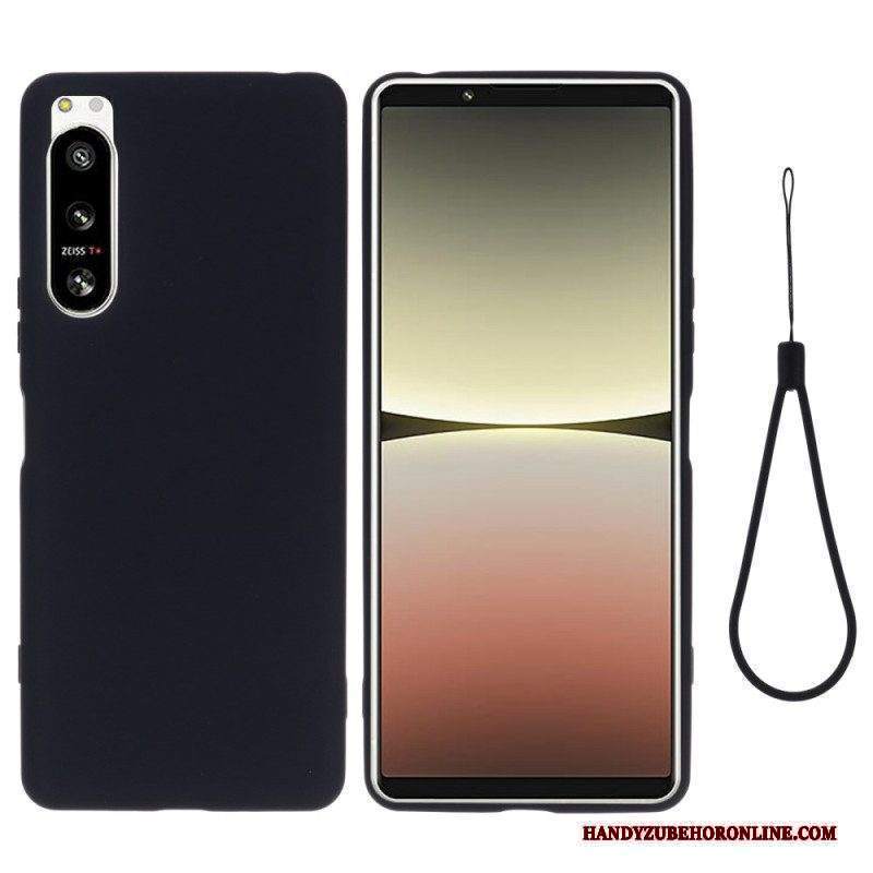 Cover Sony Xperia 5 IV Silicone Liquido Strappy