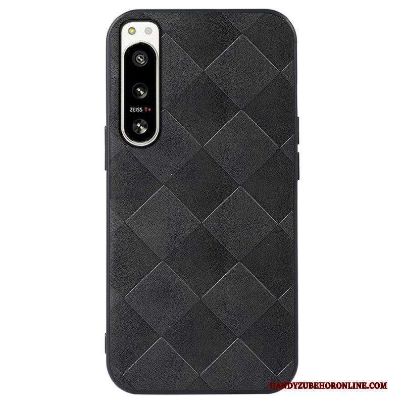 Cover Sony Xperia 5 IV Stile Intrecciato