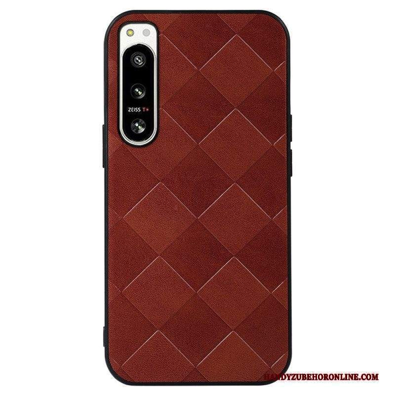 Cover Sony Xperia 5 IV Stile Intrecciato