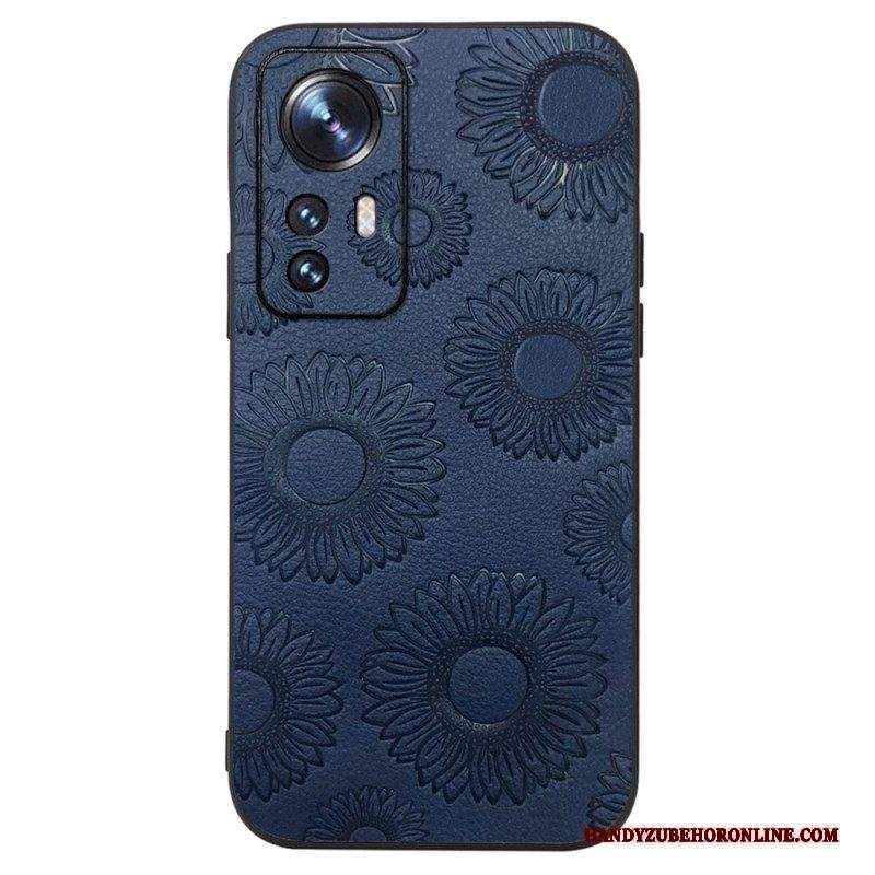 Cover Xiaomi 12 / 12X Girasoli In Ecopelle