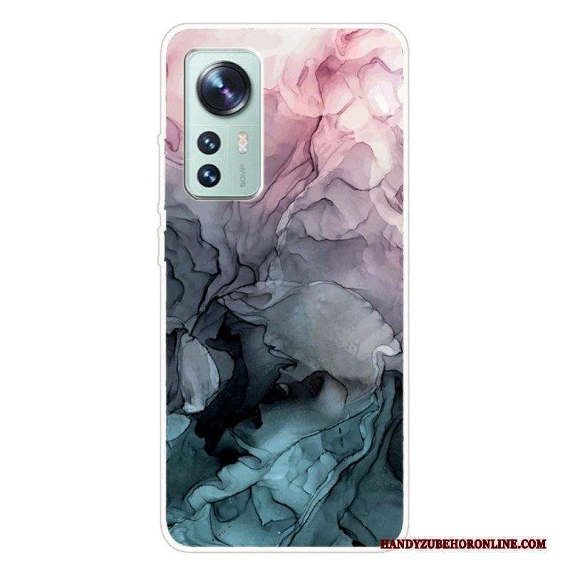 Cover Xiaomi 12 / 12X Marmo Siliconico