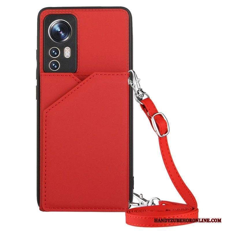 Cover Xiaomi 12 / 12X Portacarte E Tracolla