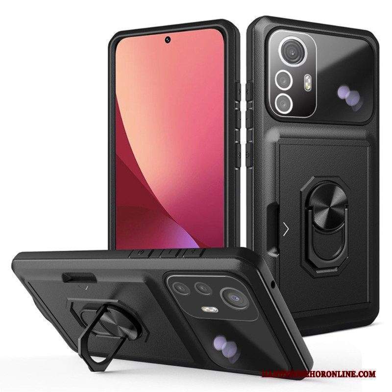 Cover Xiaomi 12 / 12X Supporto Per Anello E Portacarte