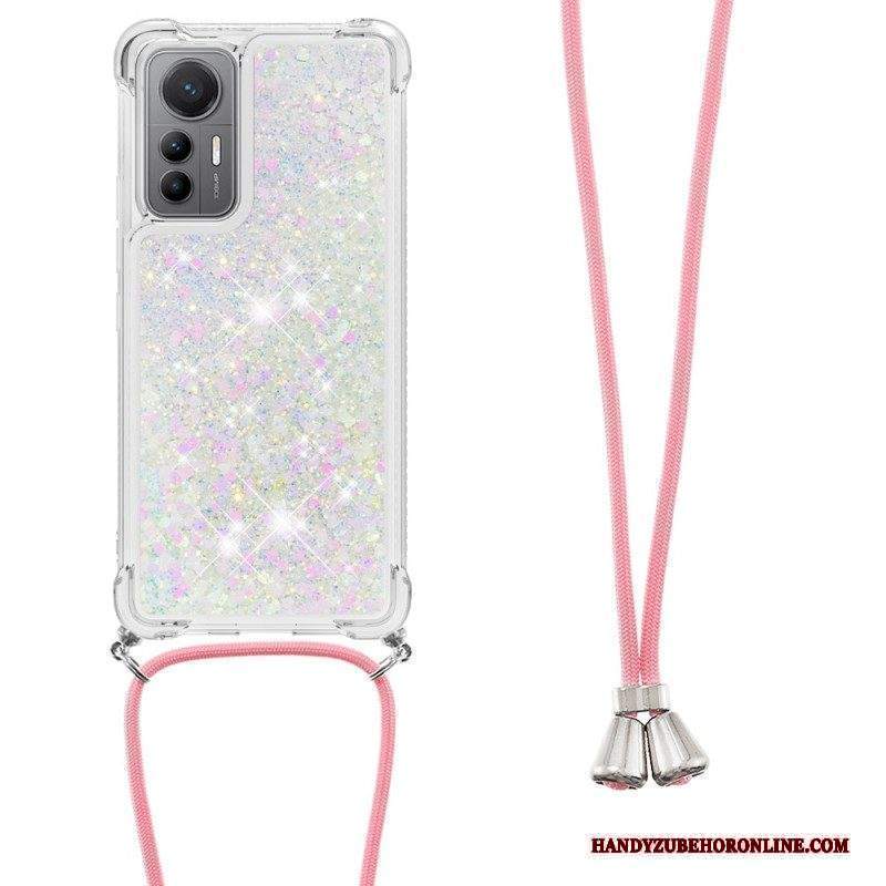 Cover Xiaomi 12 Lite Design Con Paillettes Con Coulisse