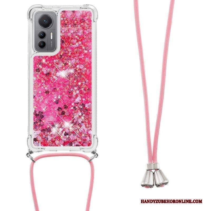 Cover Xiaomi 12 Lite Design Con Paillettes Con Coulisse