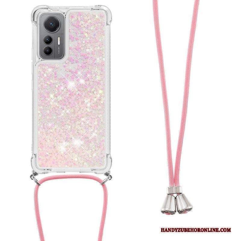 Cover Xiaomi 12 Lite Design Con Paillettes Con Coulisse