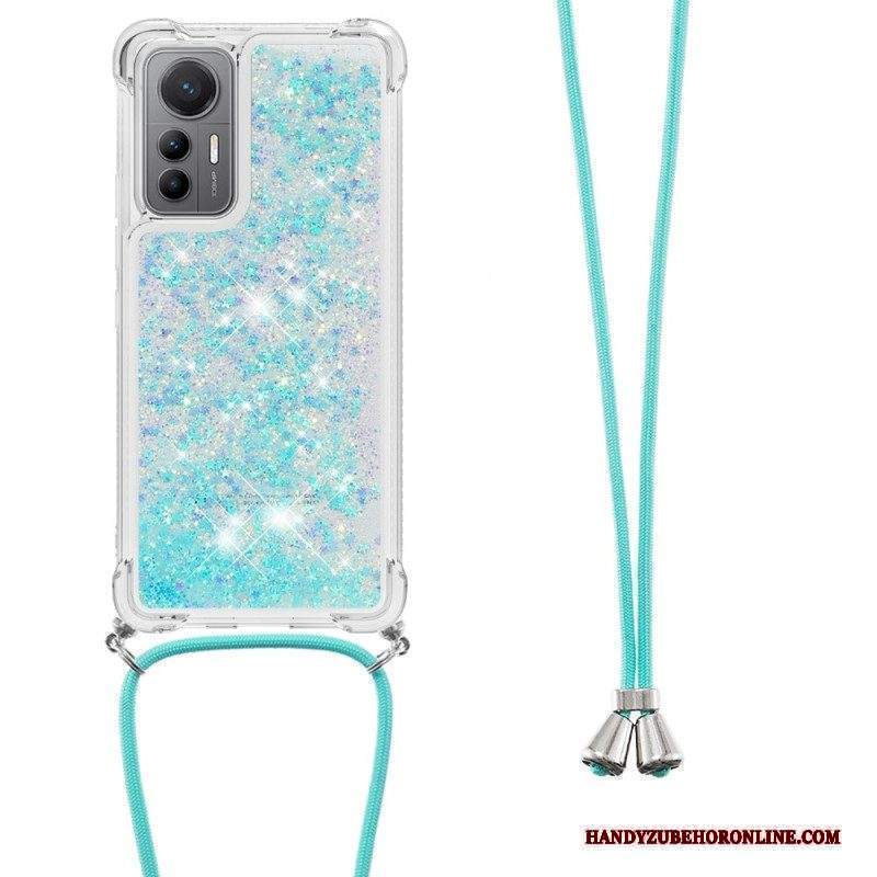 Cover Xiaomi 12 Lite Design Con Paillettes Con Coulisse