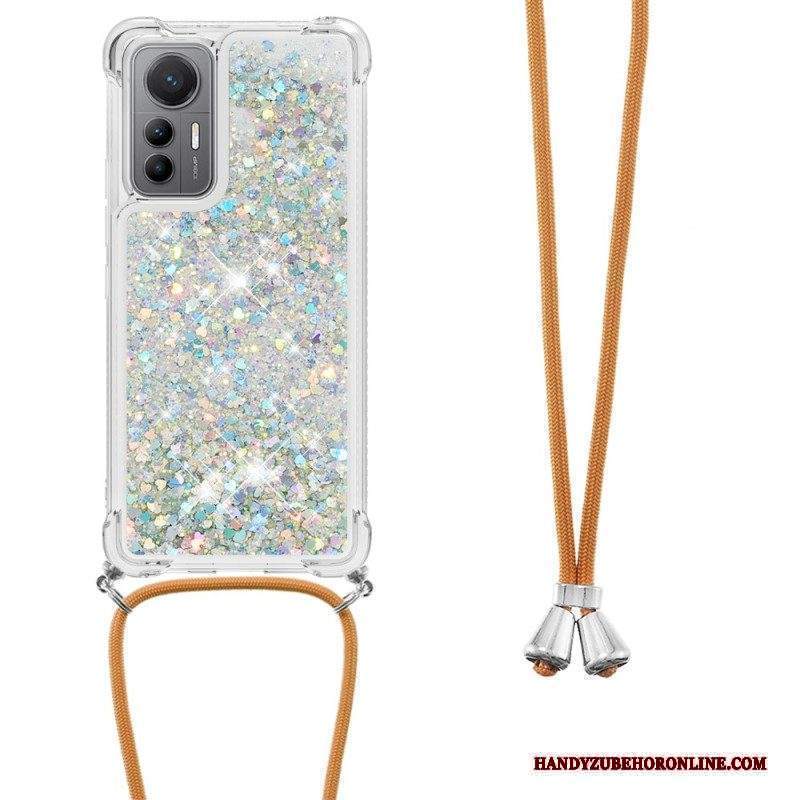 Cover Xiaomi 12 Lite Design Con Paillettes Con Coulisse