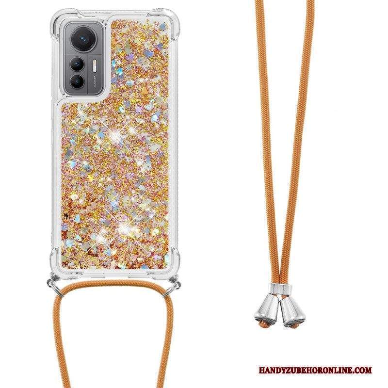 Cover Xiaomi 12 Lite Design Con Paillettes Con Coulisse