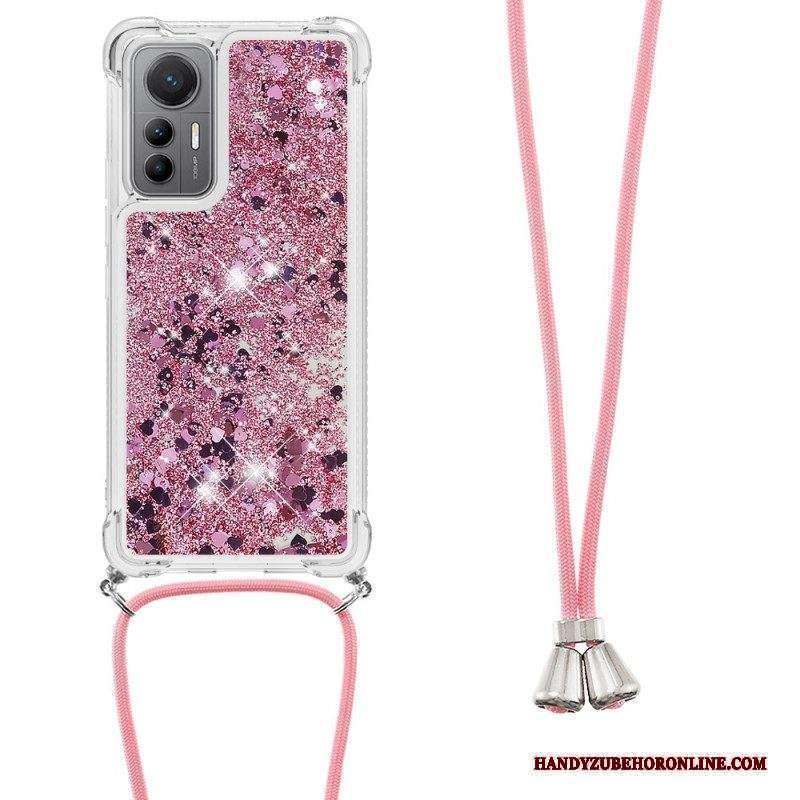 Cover Xiaomi 12 Lite Design Con Paillettes Con Coulisse