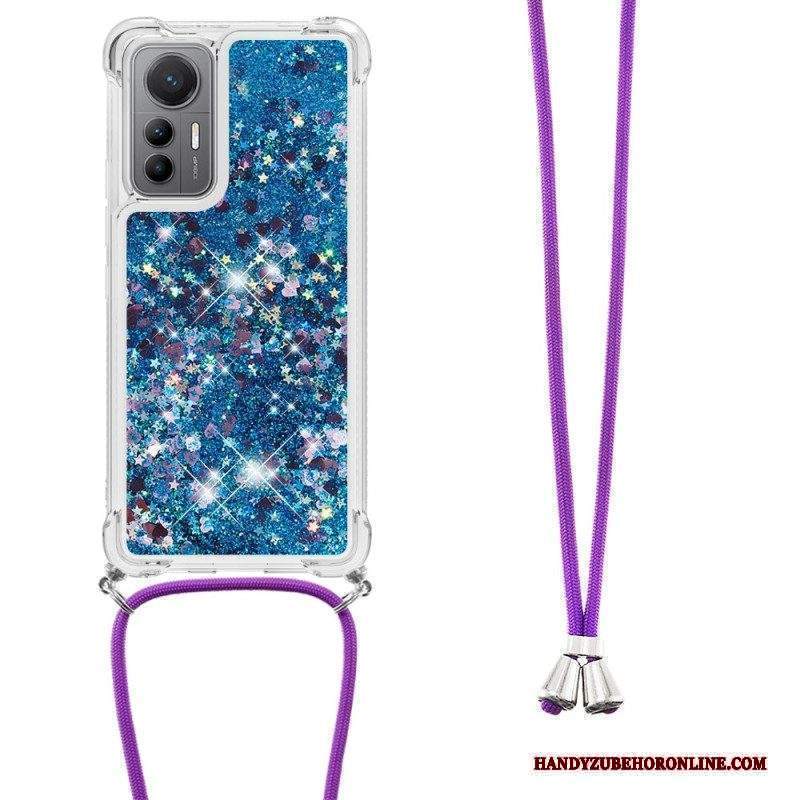 Cover Xiaomi 12 Lite Design Con Paillettes Con Coulisse