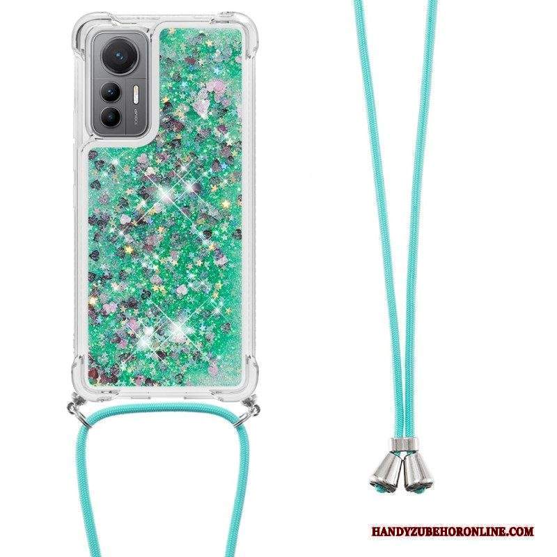 Cover Xiaomi 12 Lite Design Con Paillettes Con Coulisse