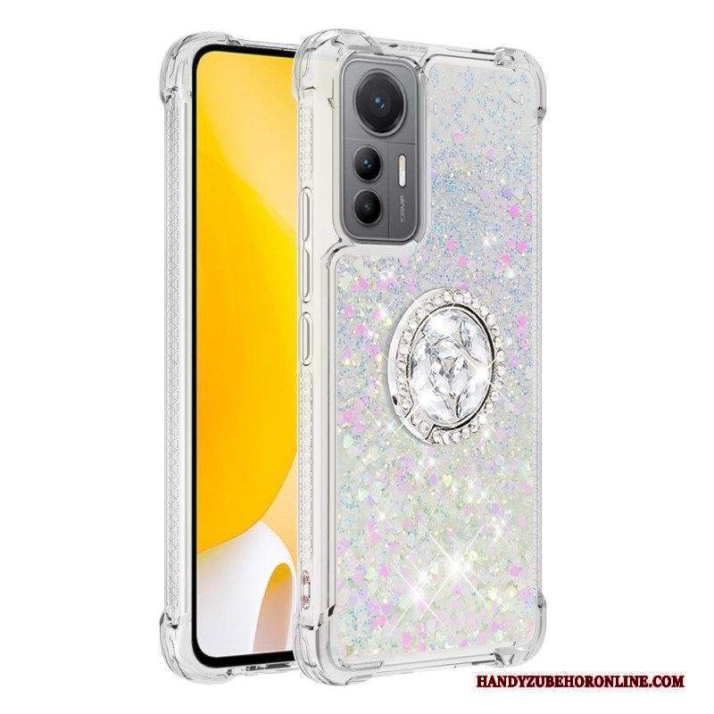 Cover Xiaomi 12 Lite Espositore Per Anelli Con Paillettes Colorate