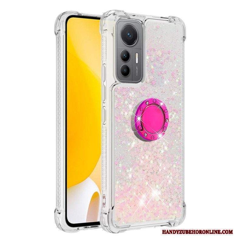 Cover Xiaomi 12 Lite Espositore Per Anelli Con Paillettes Colorate