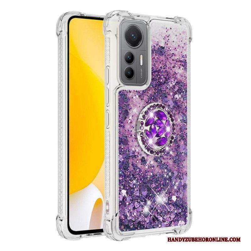 Cover Xiaomi 12 Lite Espositore Per Anelli Con Paillettes Colorate