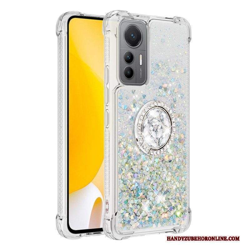 Cover Xiaomi 12 Lite Espositore Per Anelli Con Paillettes Colorate