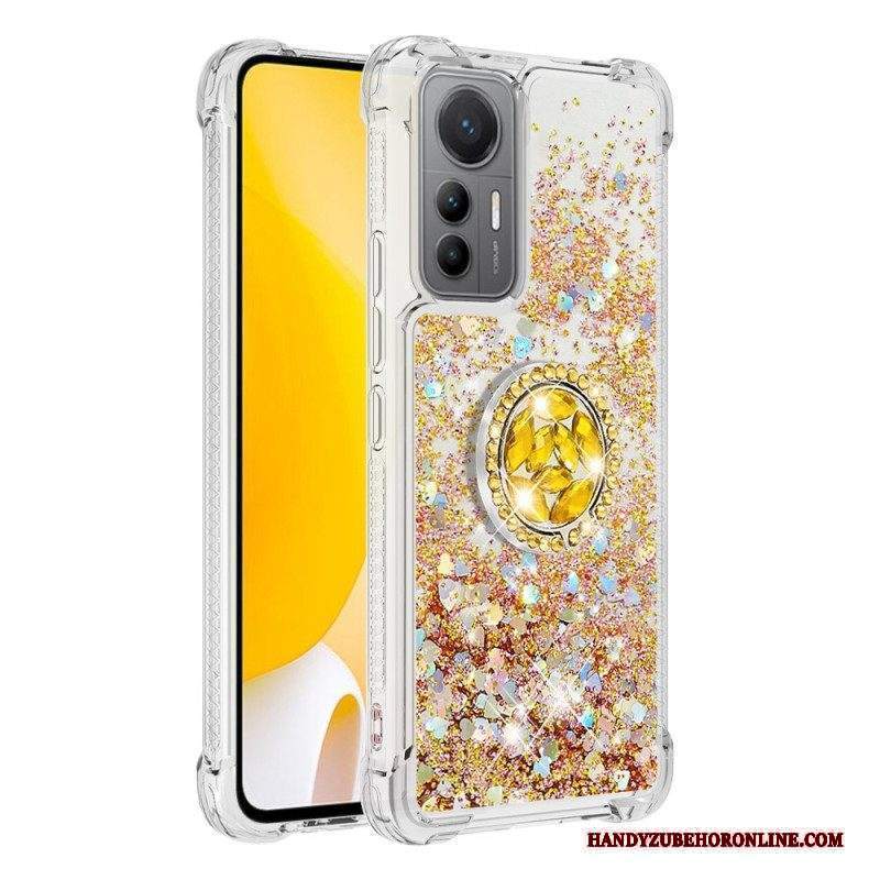 Cover Xiaomi 12 Lite Espositore Per Anelli Con Paillettes Colorate