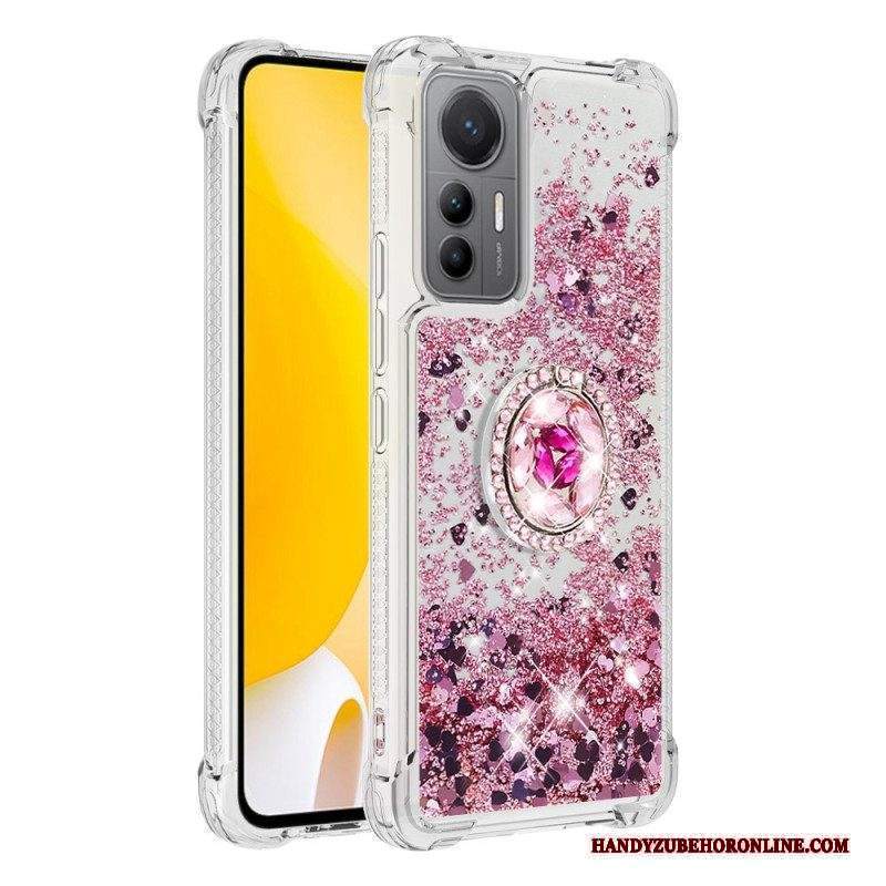 Cover Xiaomi 12 Lite Espositore Per Anelli Con Paillettes Colorate