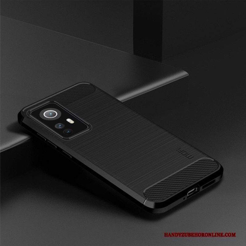 Cover Xiaomi 12 Lite Fibra Di Carbonio Spazzolata Mofi