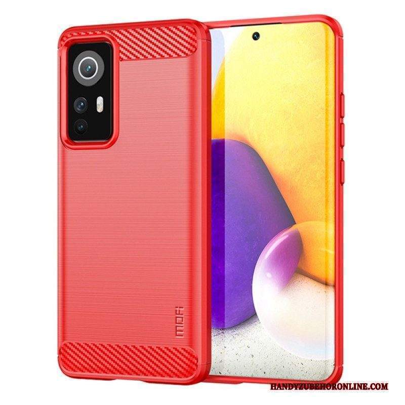 Cover Xiaomi 12 Lite Fibra Di Carbonio Spazzolata Mofi