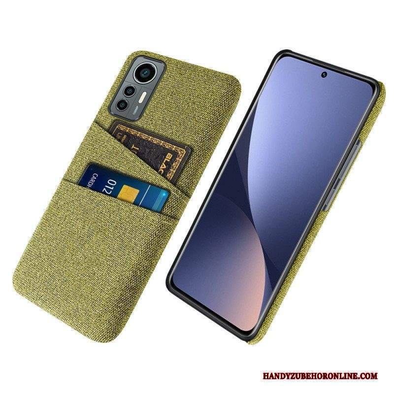 Cover Xiaomi 12 Lite Panno Porta Carte